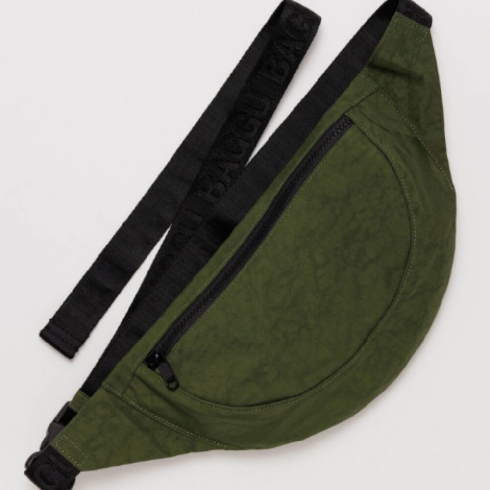 Bay Laurel Green Baggu Crescent Fanny Pack New With Tags